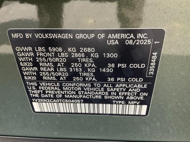 2026 Volkswagen Atlas Vehicle Photo in Oshkosh, WI 54904