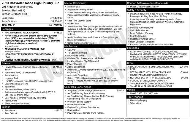 2023 Chevrolet Tahoe Vehicle Photo in DANBURY, CT 06810-5034