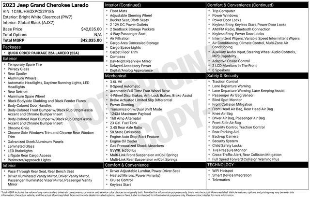 2023 Jeep Grand Cherokee Vehicle Photo in DANBURY, CT 06810-5034