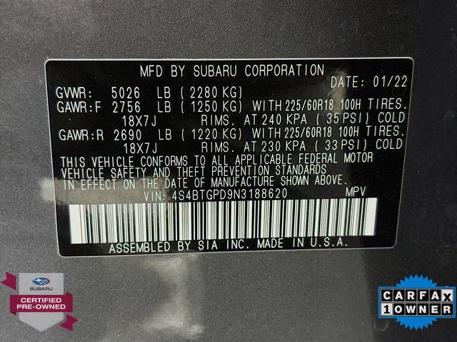 2022 Subaru Outback Vehicle Photo in Puyallup, WA 98371