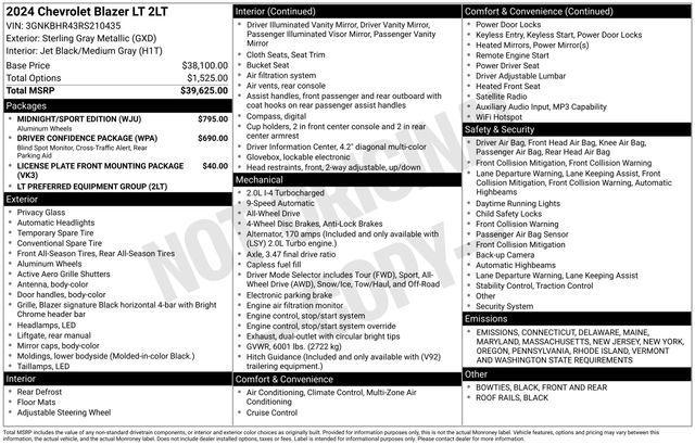 2024 Chevrolet Blazer Vehicle Photo in DANBURY, CT 06810-5034