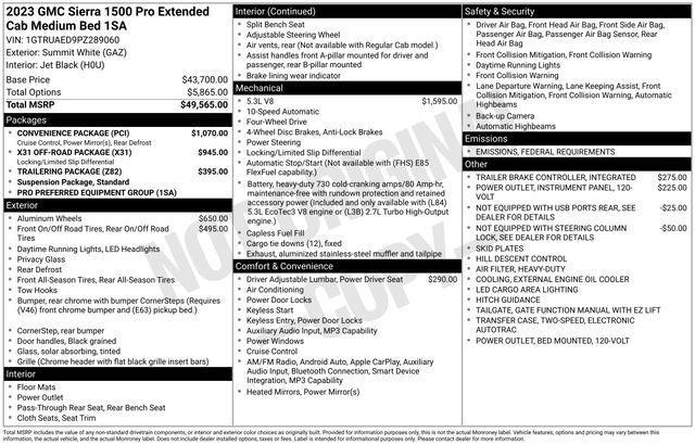 2023 GMC Sierra 1500 Vehicle Photo in DANBURY, CT 06810-5034
