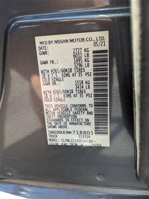 2021 Nissan Frontier Vehicle Photo in AURORA, CO 80012-4011