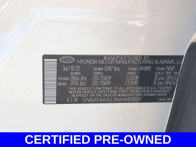 2022 Hyundai SANTA FE Vehicle Photo in Merrillville, IN 46410