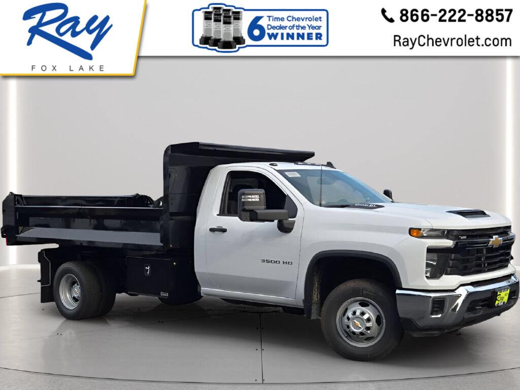 Summit White 2026 Chevrolet Silverado 3500HD Chassis Pickup Truck Four-Wheel Drive Automatic