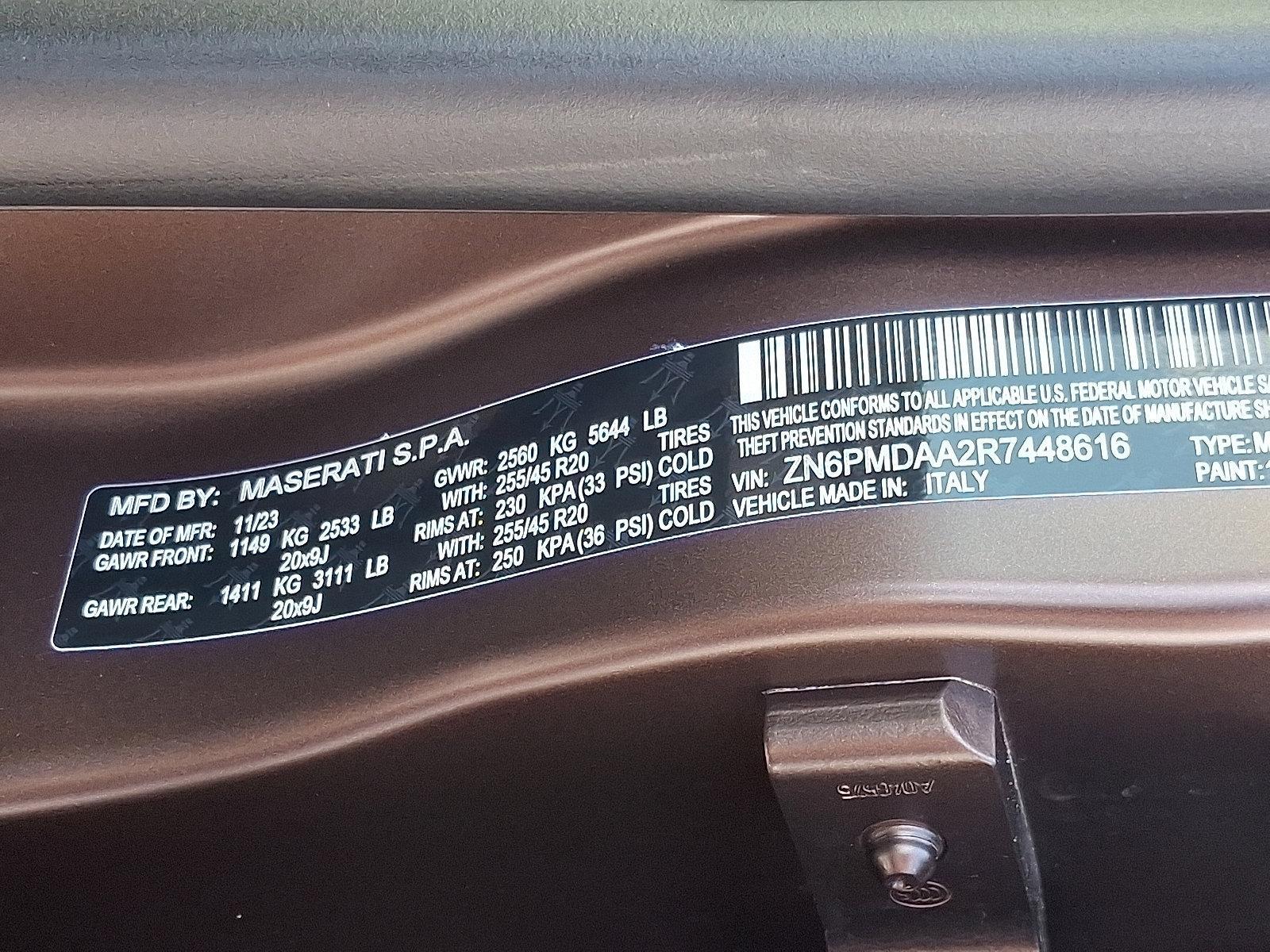 2024 Maserati Grecale Vehicle Photo in Mechanicsburg, PA 17050