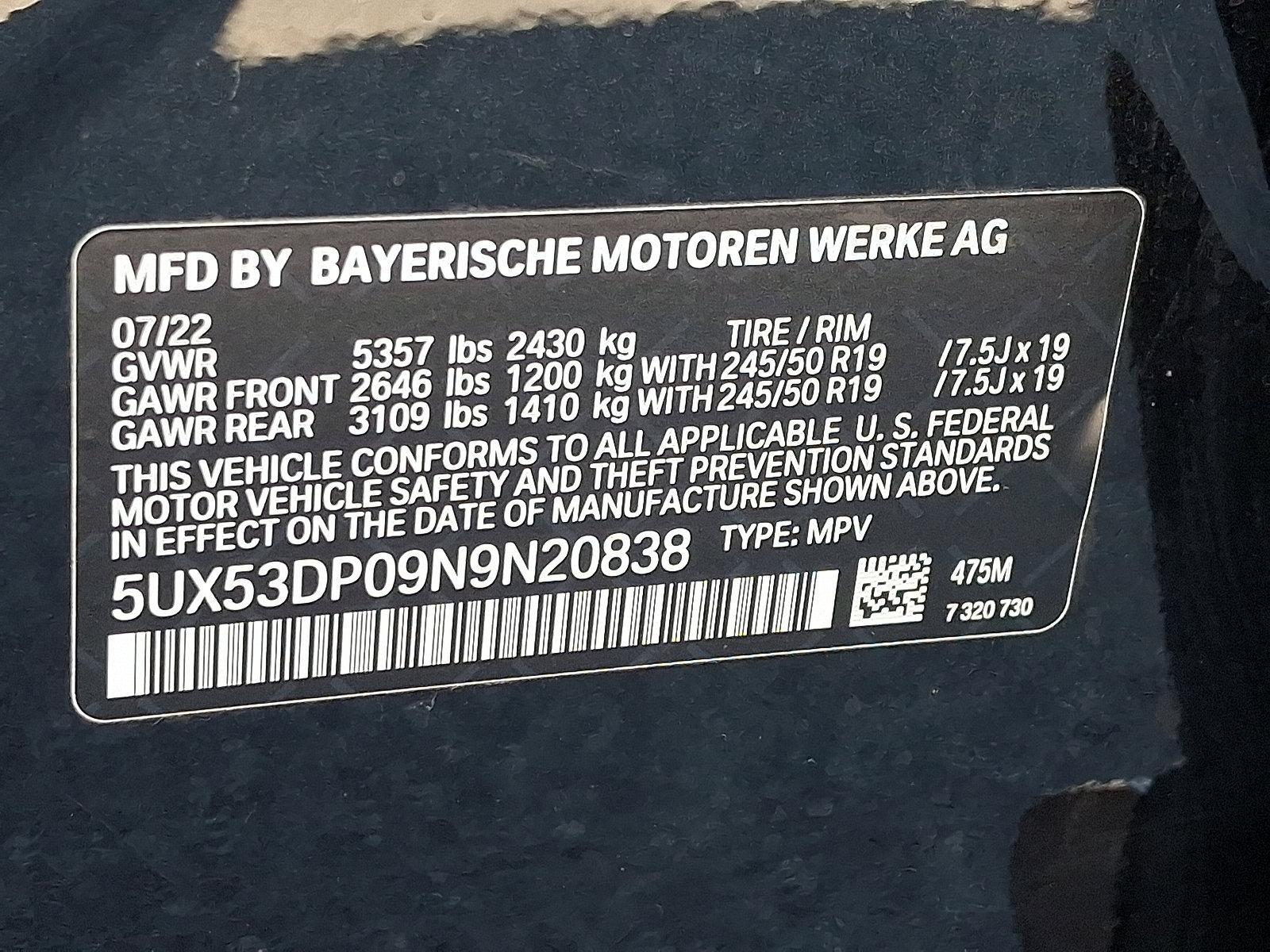 2022 BMW X3 xDrive30i Vehicle Photo in Lancaster, PA 17601