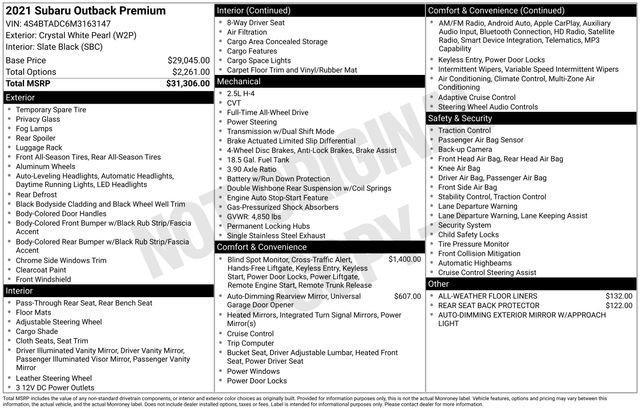 2021 Subaru Outback Vehicle Photo in Doylestown, PA 18902
