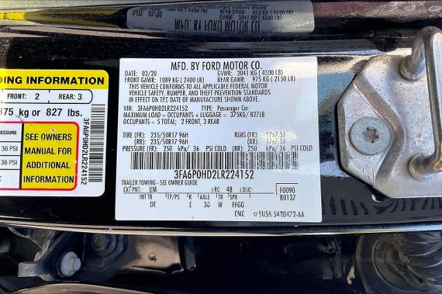 2020 Ford Fusion Vehicle Photo in INDEPENDENCE, MO 64055-1314