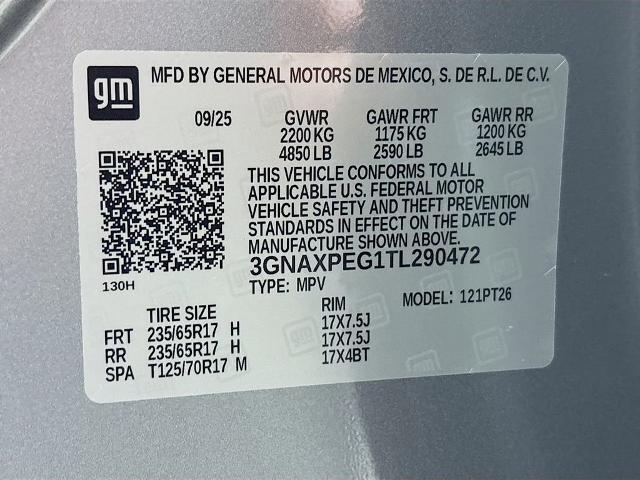 2026 Chevrolet Equinox Vehicle Photo in PUYALLUP, WA 98371-4149