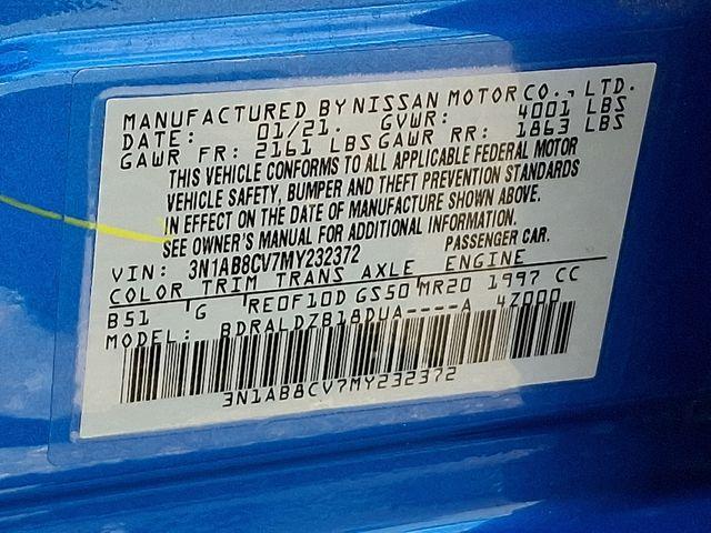 2021 Nissan Sentra Vehicle Photo in DANBURY, CT 06810-5034