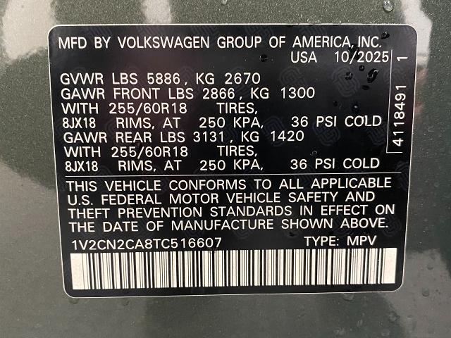 2026 Volkswagen Atlas Vehicle Photo in Appleton, WI 54913