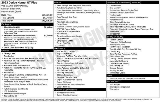 2023 Dodge Hornet Vehicle Photo in PUYALLUP, WA 98371-4149