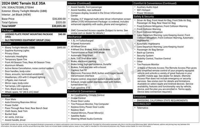 2024 GMC Terrain Vehicle Photo in DANBURY, CT 06810-5034