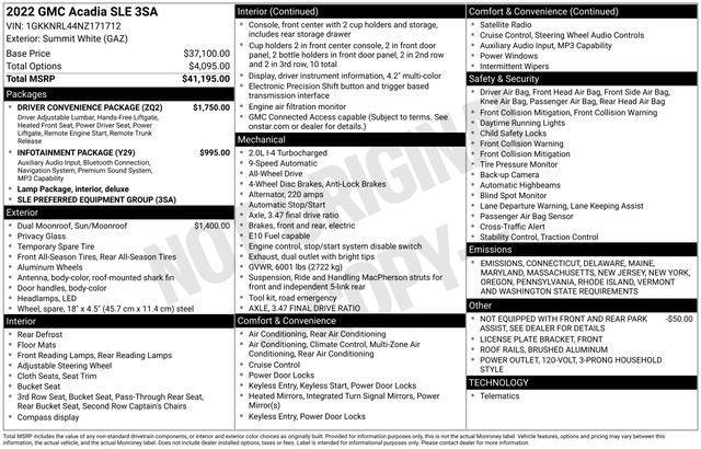 2022 GMC Acadia Vehicle Photo in Flemington, NJ 08822