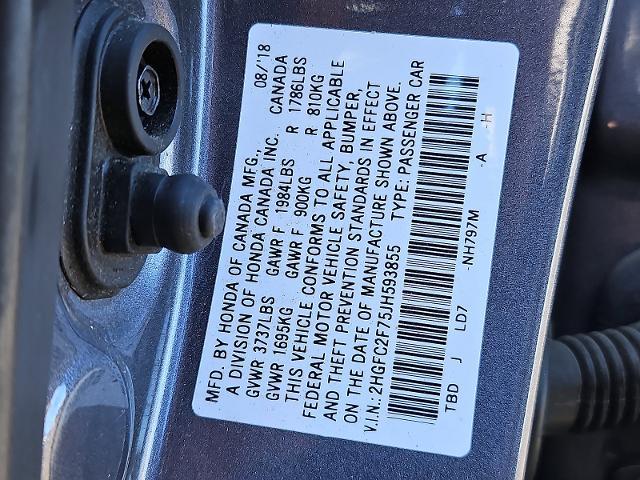 2018 Honda Civic Sedan Vehicle Photo in TREVOSE, PA 19053-4984