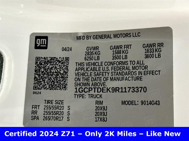 2024 Chevrolet Colorado Vehicle Photo in EVERETT, WA 98203-5662