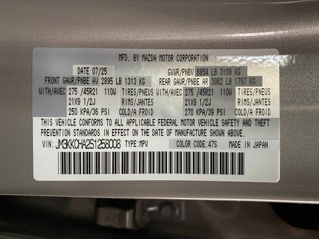 2025 Mazda CX-90 PHEV Vehicle Photo in Appleton, WI 54913