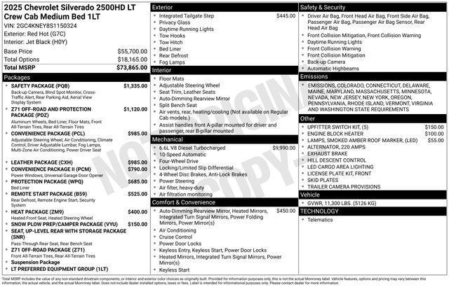 2025 Chevrolet Silverado 2500 HD Vehicle Photo in DANBURY, CT 06810-5034