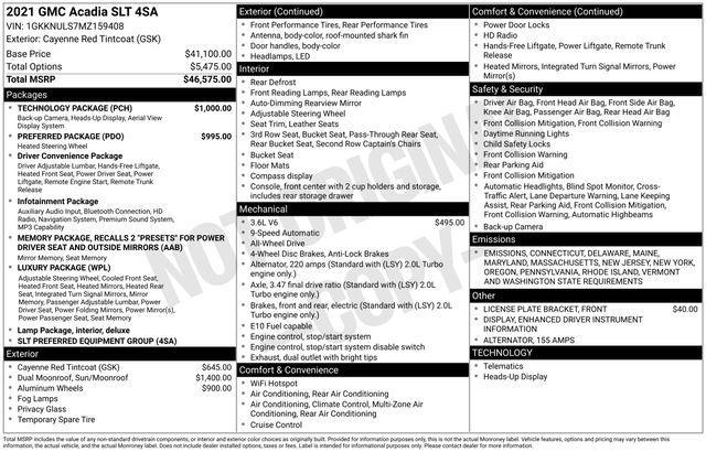 2021 GMC Acadia Vehicle Photo in DANBURY, CT 06810-5034