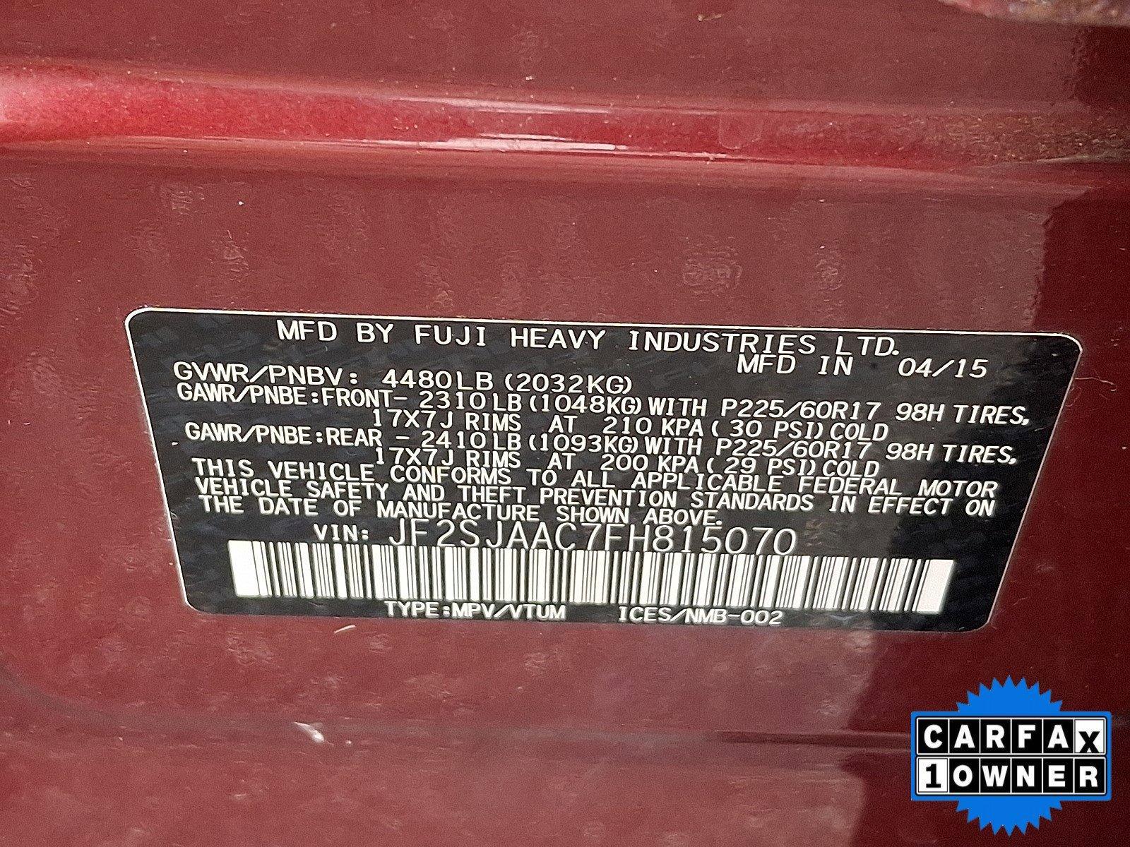 2015 Subaru Forester Vehicle Photo in Harrisburg, PA 17111