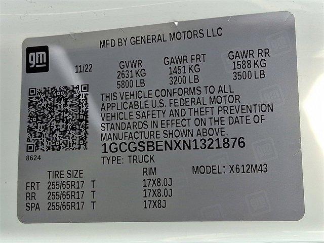2022 Chevrolet Colorado Vehicle Photo in LANCASTER, PA 17601-0000