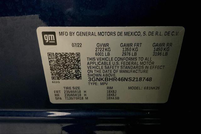 2022 Chevrolet Blazer Vehicle Photo in INDEPENDENCE, MO 64055-1314