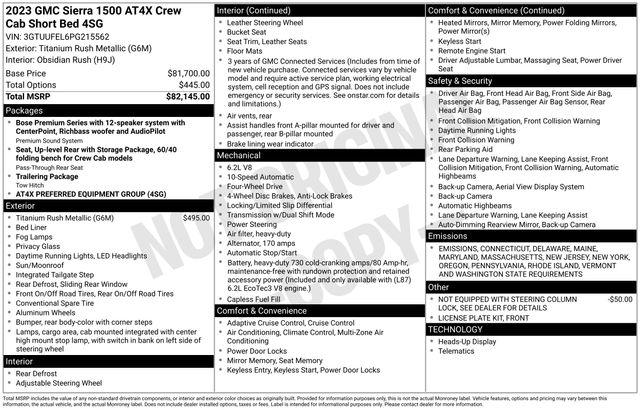 2023 GMC Sierra 1500 Vehicle Photo in DANBURY, CT 06810-5034