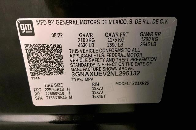 2022 Chevrolet Equinox Vehicle Photo in INDEPENDENCE, MO 64055-1314