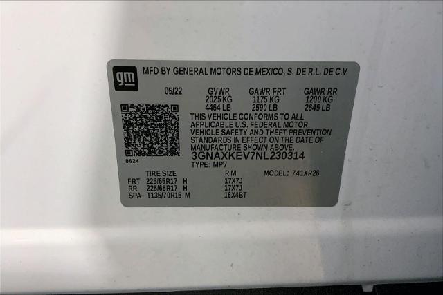 2022 Chevrolet Equinox Vehicle Photo in INDEPENDENCE, MO 64055-1314