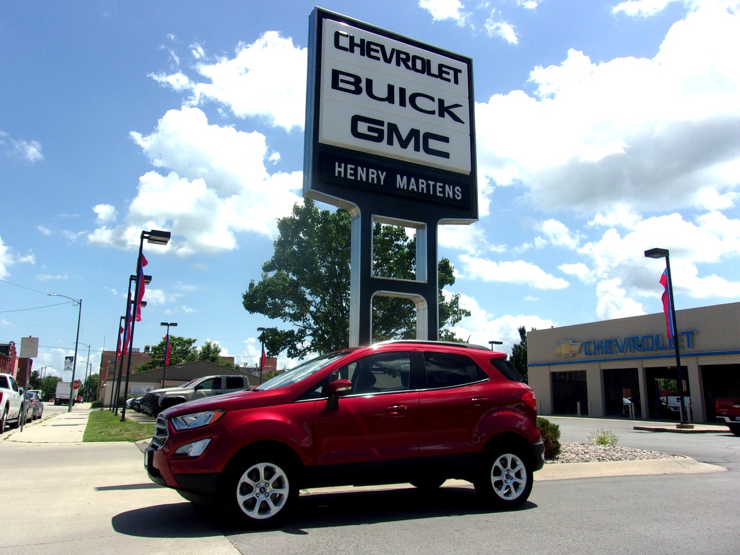 Ruby Red Metallic Tinted Clearcoat 2021 Ford EcoSport SUV / Crossover All-Wheel Drive 6-Speed Automatic