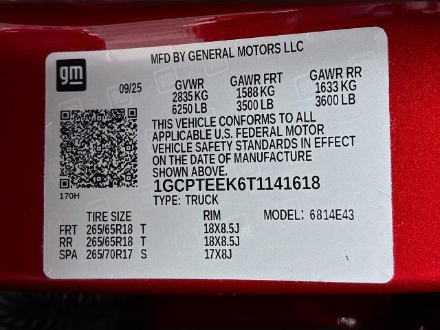 2026 Chevrolet Colorado Vehicle Photo in PUYALLUP, WA 98371-4149
