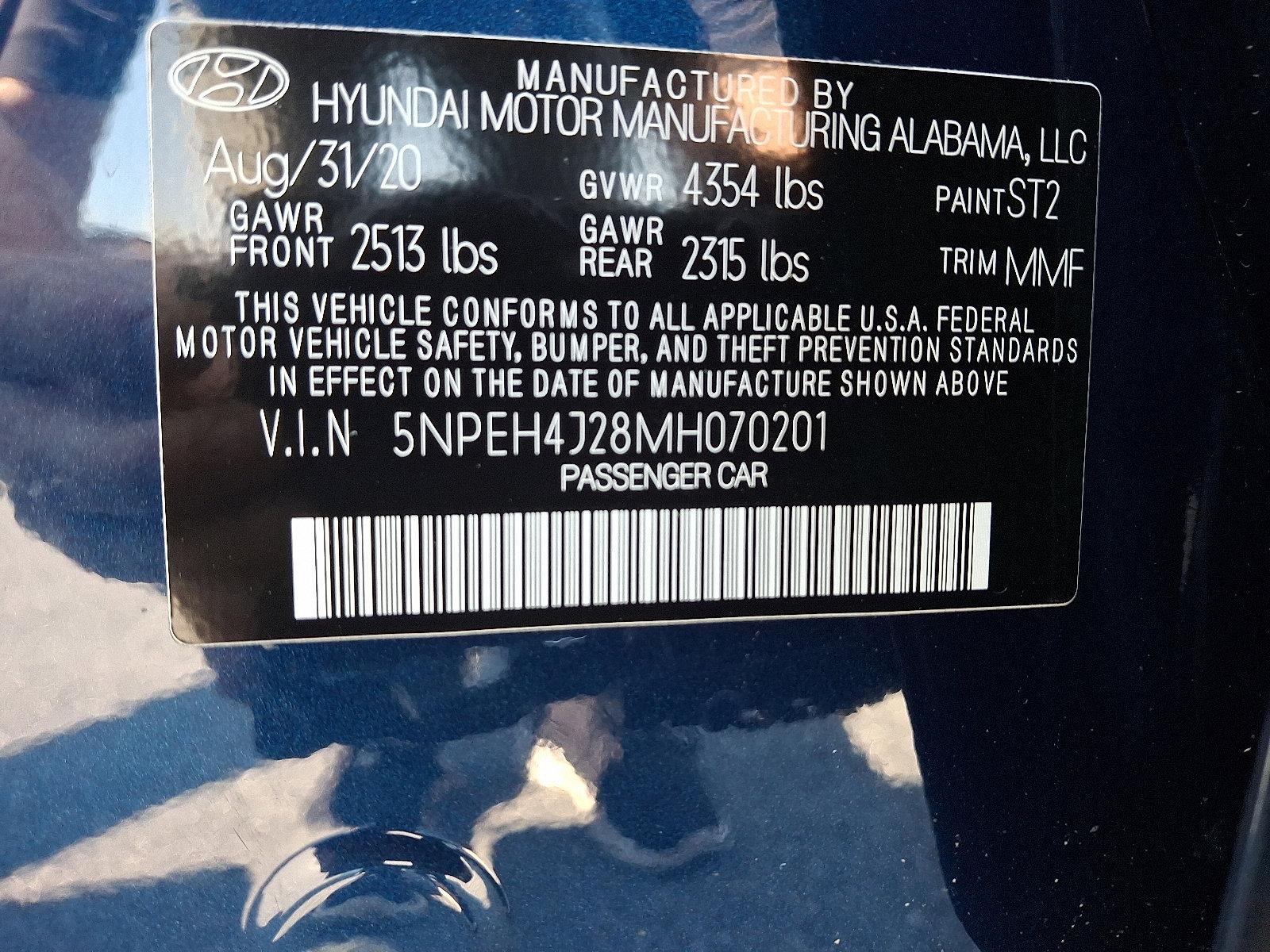 2021 Hyundai SONATA Vehicle Photo in Harrisburg, PA 17111