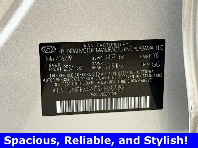 2019 Hyundai Sonata Vehicle Photo in EVERETT, WA 98203-5662