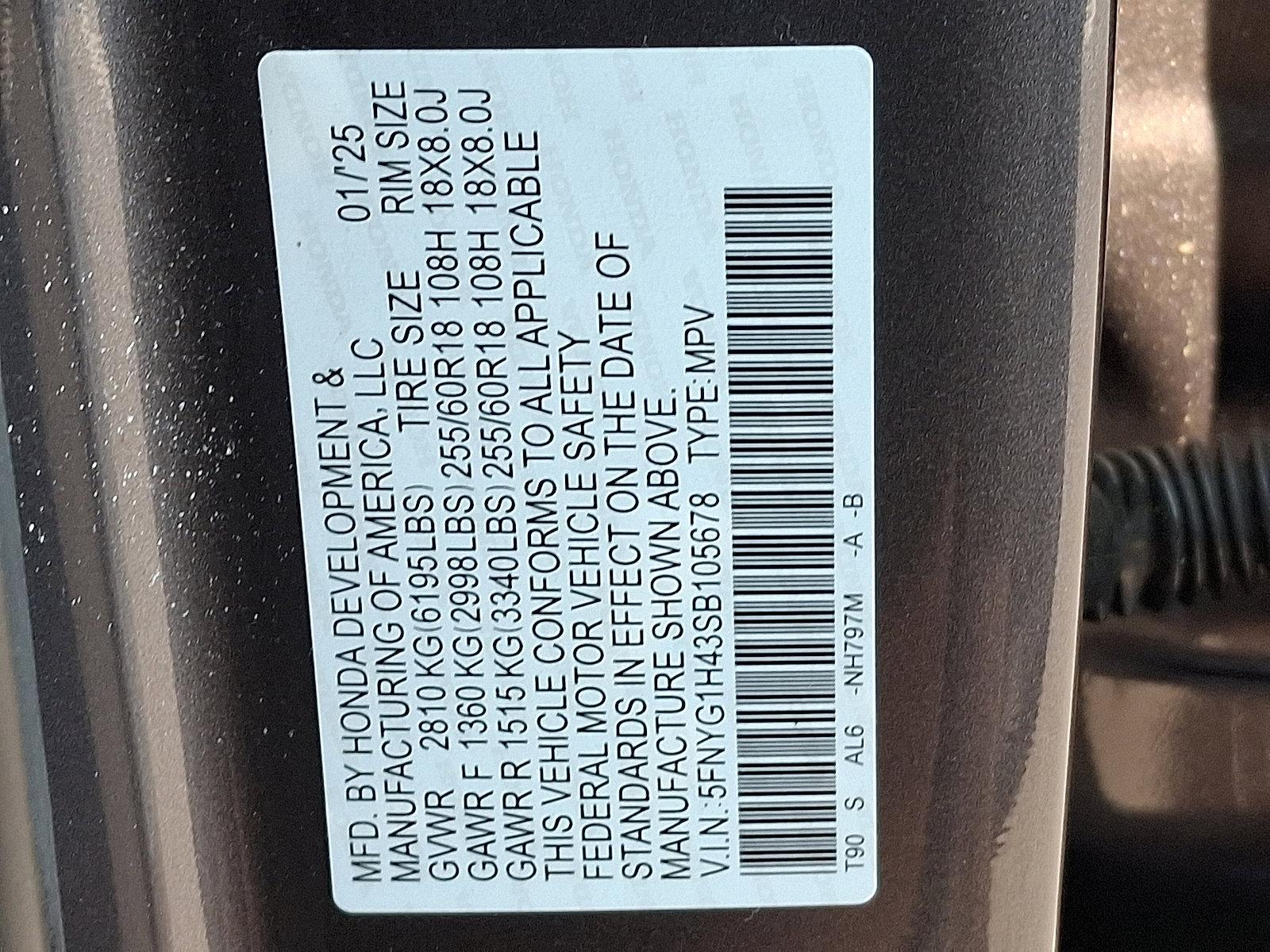 2025 Honda Pilot Vehicle Photo in Harrisburg, PA 17111