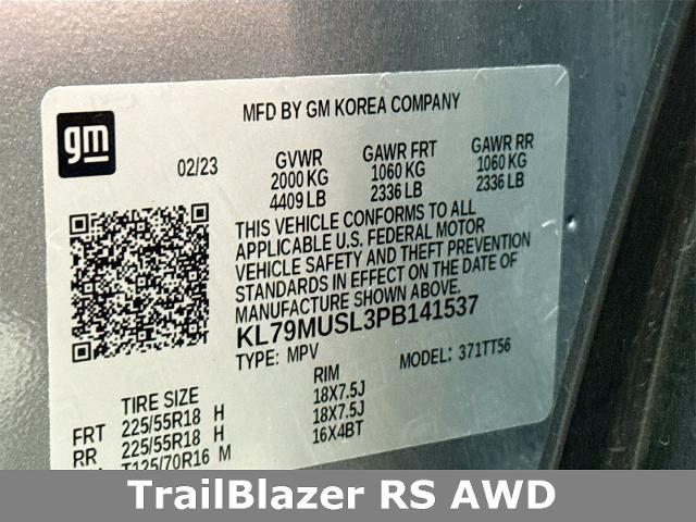 2023 Chevrolet Trailblazer Vehicle Photo in EVERETT, WA 98203-5662