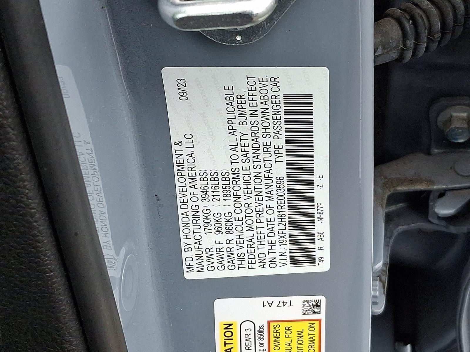 2024 Honda Civic Hatchback Vehicle Photo in Harrisburg, PA 17111