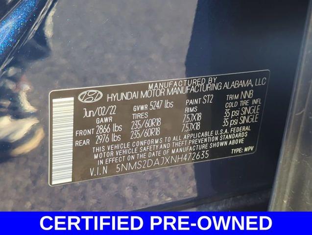 2022 Hyundai SANTA FE Vehicle Photo in Merrillville, IN 46410