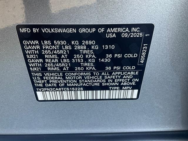 2026 Volkswagen Atlas Vehicle Photo in Oshkosh, WI 54904