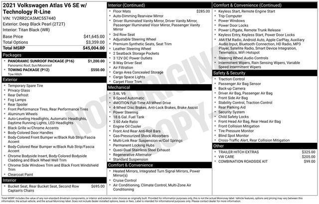 2021 Volkswagen Atlas Vehicle Photo in DANBURY, CT 06810-5034