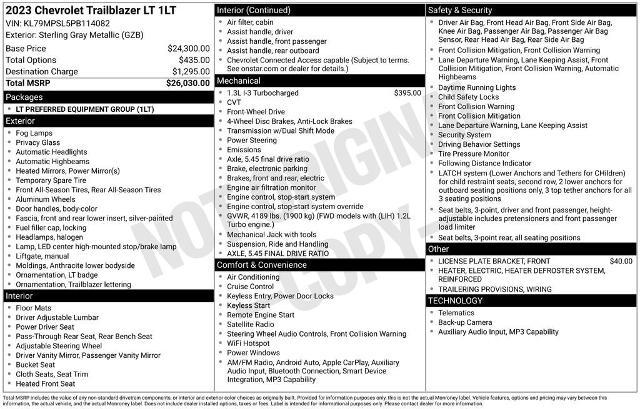 2023 Chevrolet Trailblazer Vehicle Photo in WILMINGTON, DE 19806-2494