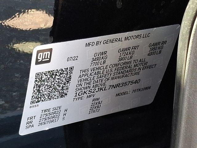 2022 GMC Yukon XL Vehicle Photo in DANBURY, CT 06810-5034