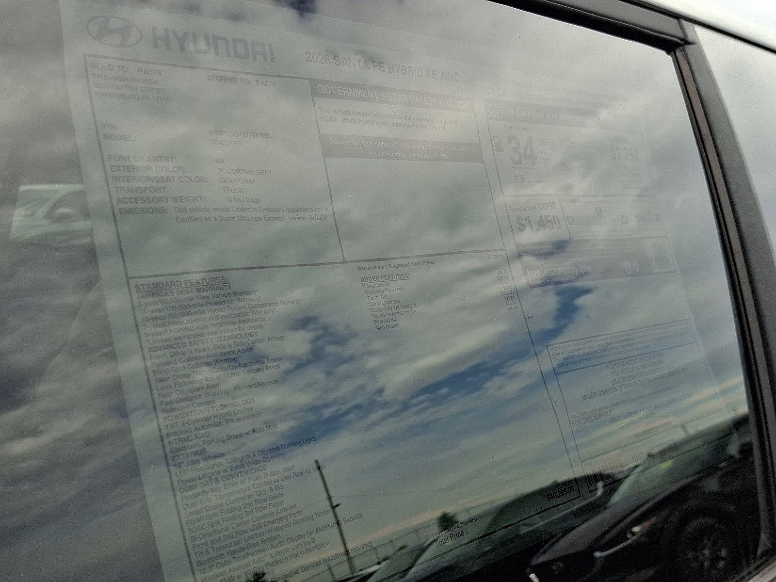 2026 Hyundai SANTA FE Hybrid Vehicle Photo in Harrisburg, PA 17111
