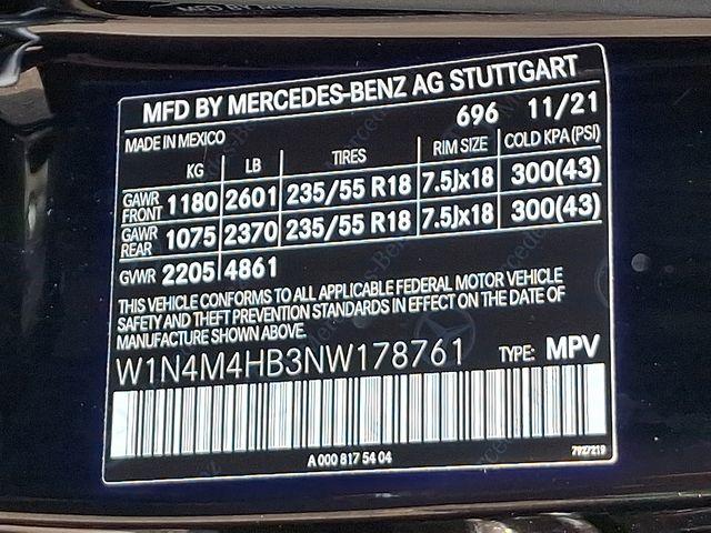 2022 Mercedes-Benz GLB 250 Vehicle Photo in DANBURY, CT 06810-5034