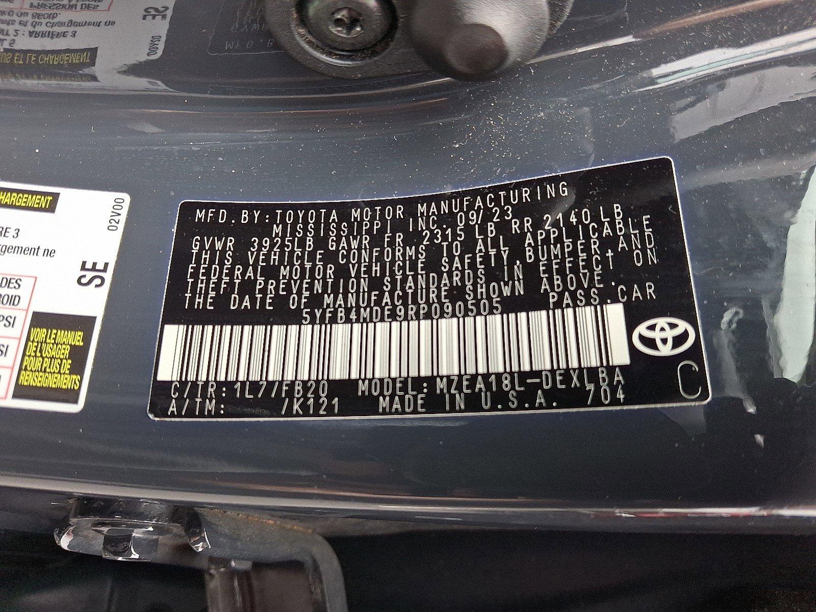 2024 Toyota Corolla Vehicle Photo in Harrisburg, PA 17111