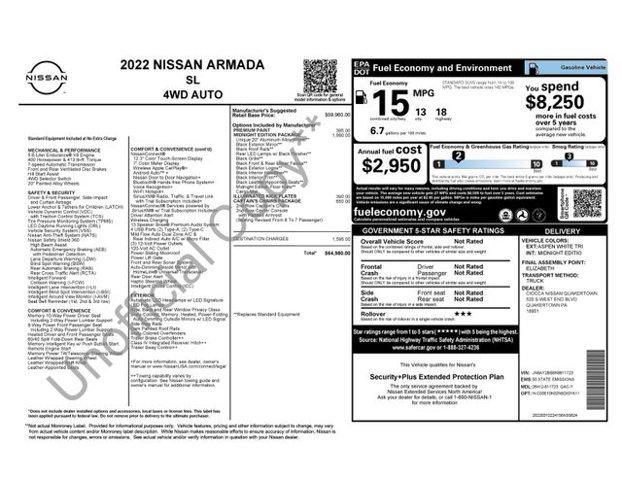 2022 Nissan Armada Vehicle Photo in Flemington, NJ 08822