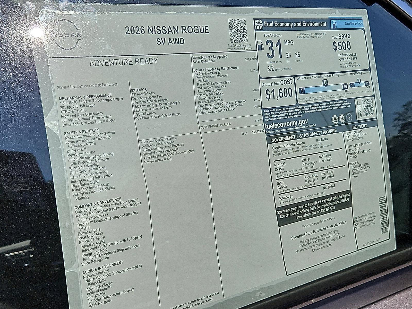 2026 Nissan Rogue Vehicle Photo in Jenkintown, PA 19046