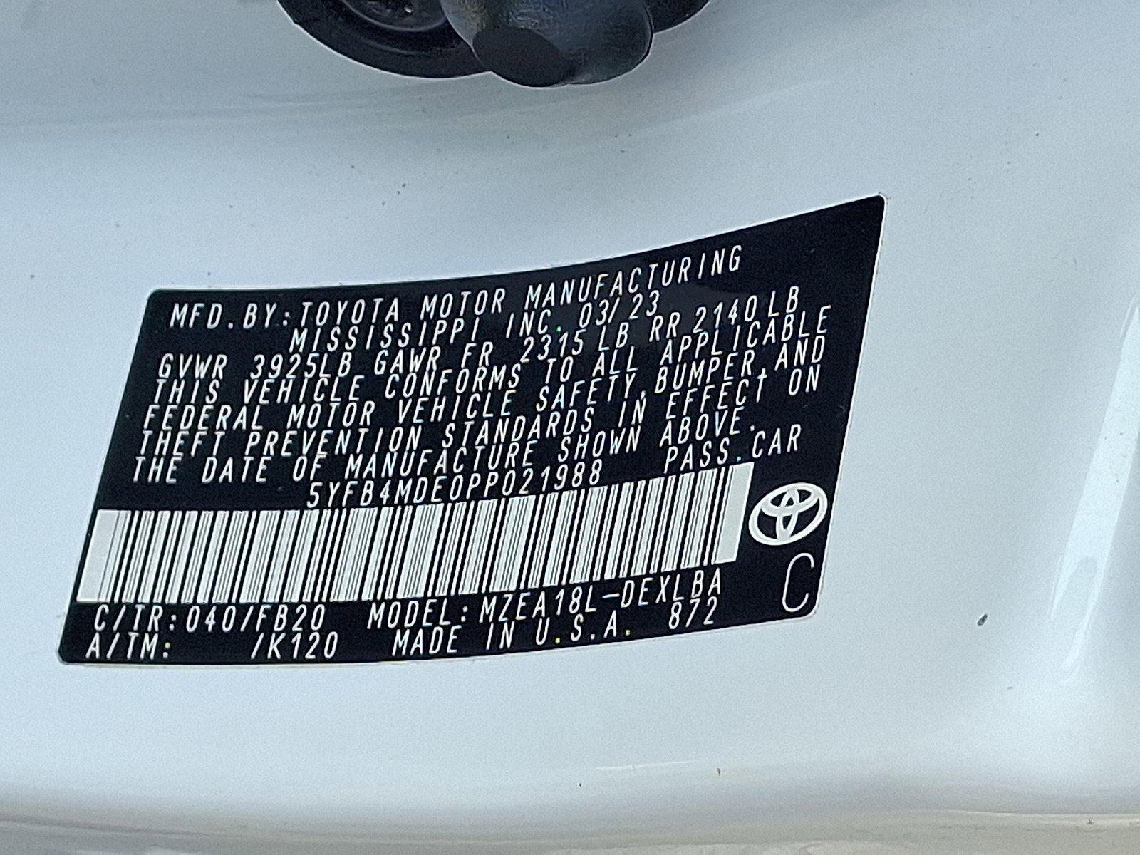 2023 Toyota Corolla Vehicle Photo in Harrisburg, PA 17111