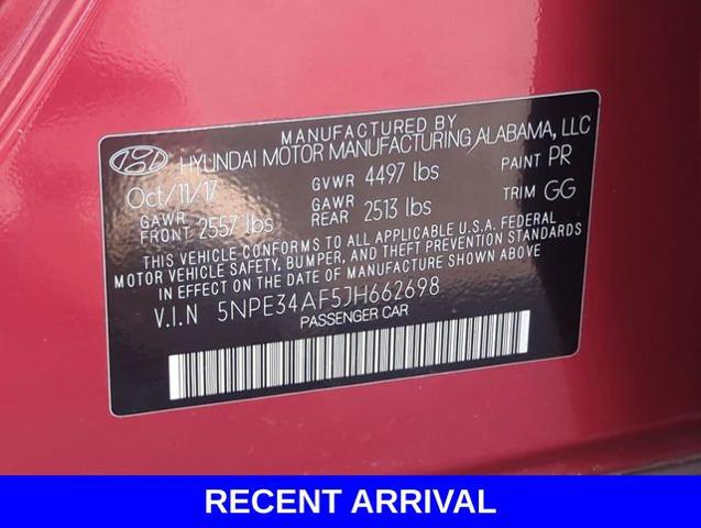 2018 Hyundai SONATA Vehicle Photo in Merrillville, IN 46410