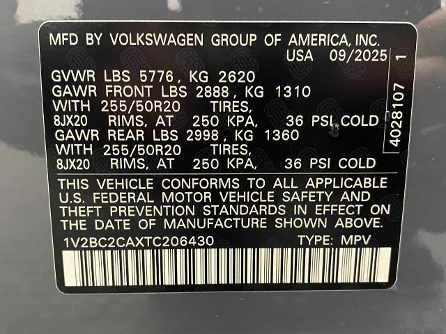 2026 Volkswagen Atlas Cross Sport Vehicle Photo in Appleton, WI 54913